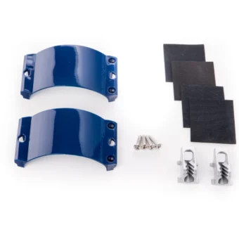 Unifiber 2x Clamcleat CL244/S2 Blue Strap, 4x Screws, 4x Rubber
