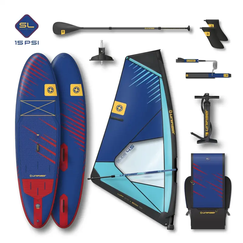 UF900170200 Unifiber Oxygen iWindSup SL 10'7" & Glide Rig Paddle Leash - Imagen 1