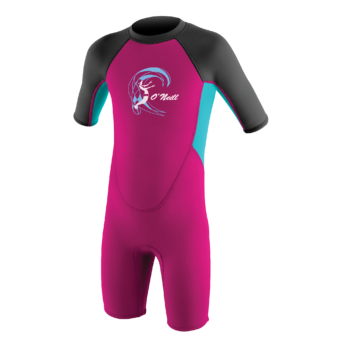 O'Neill Toddler Reactor-2 2mm Back Zip S/S Spring - Girls 2027