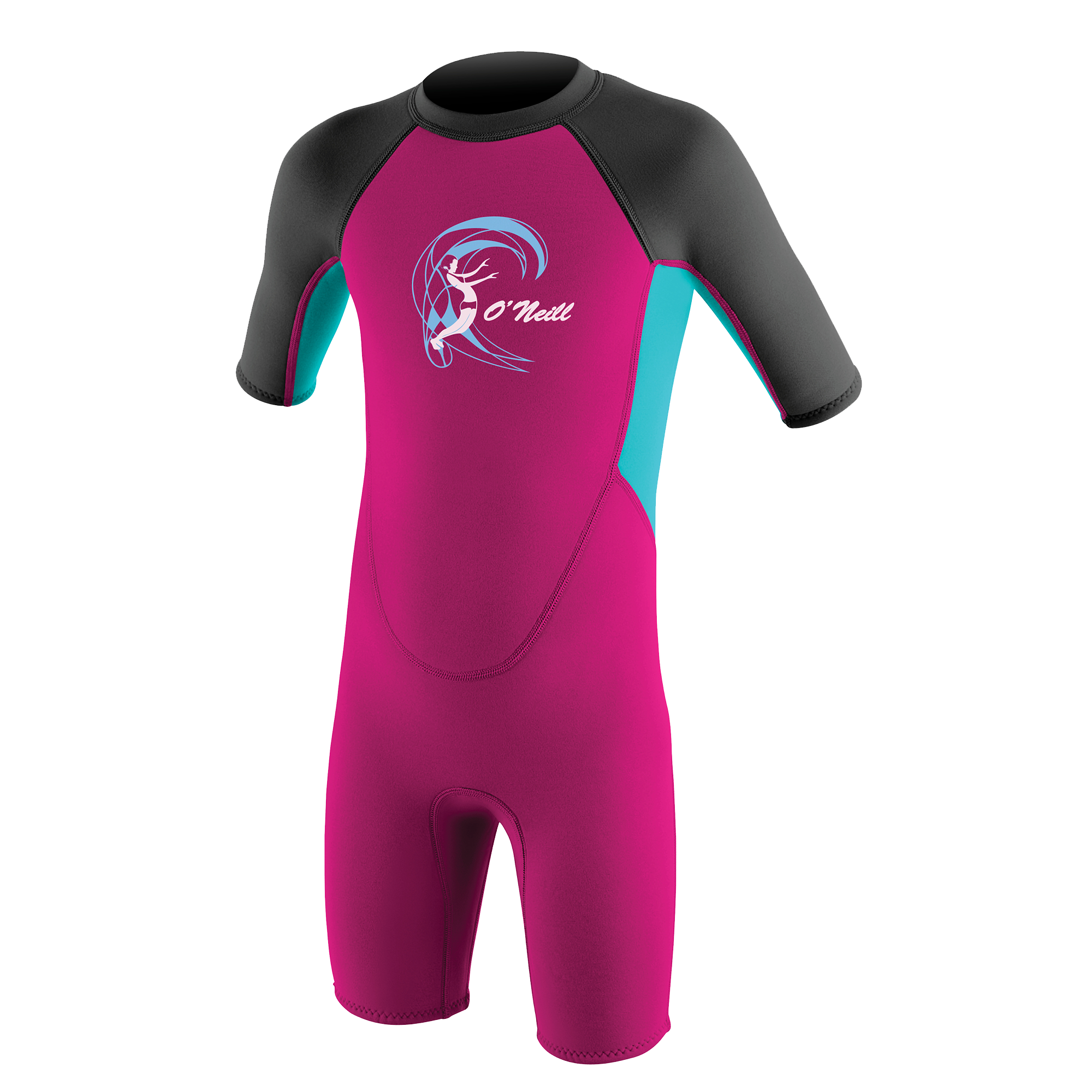 4867G_DR8_P_1 O'Neill Toddler Reactor-2 2mm Back Zip S/S Spring - Girls 2027 - Imagen 1