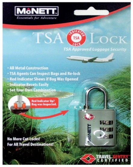 B3 Kit TSA Travel Lock Blister Card Black - MC68264 - B3